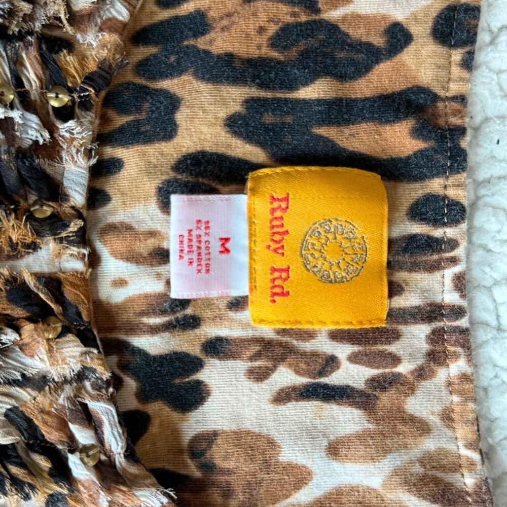Ruby Rd. Animal Print Shirt - Picture 4 of 4